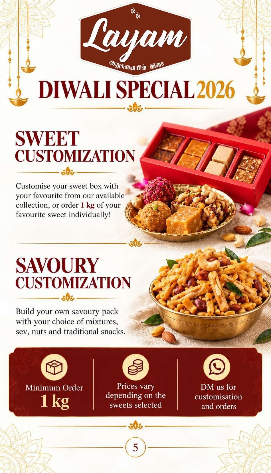 Layam Diwali Special 2026 - Page 5 Customization