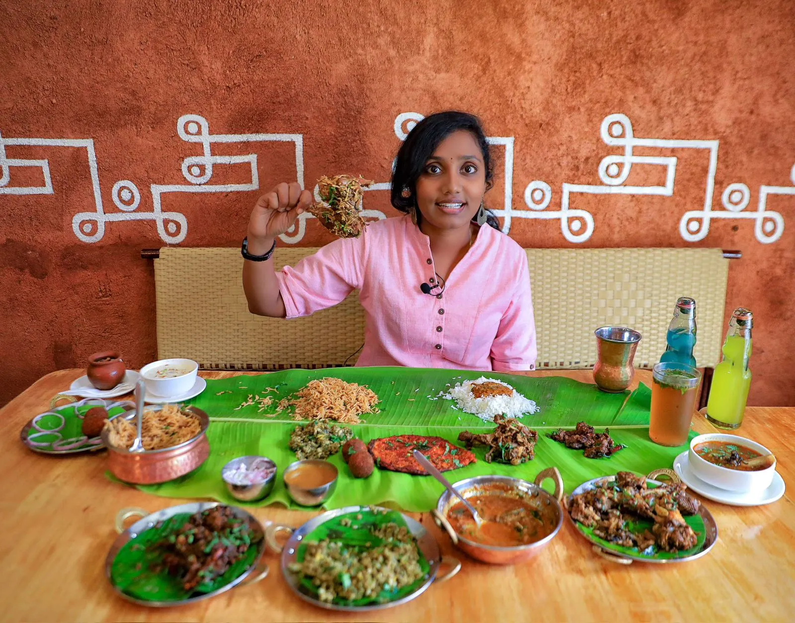 Kiruthiga with meals